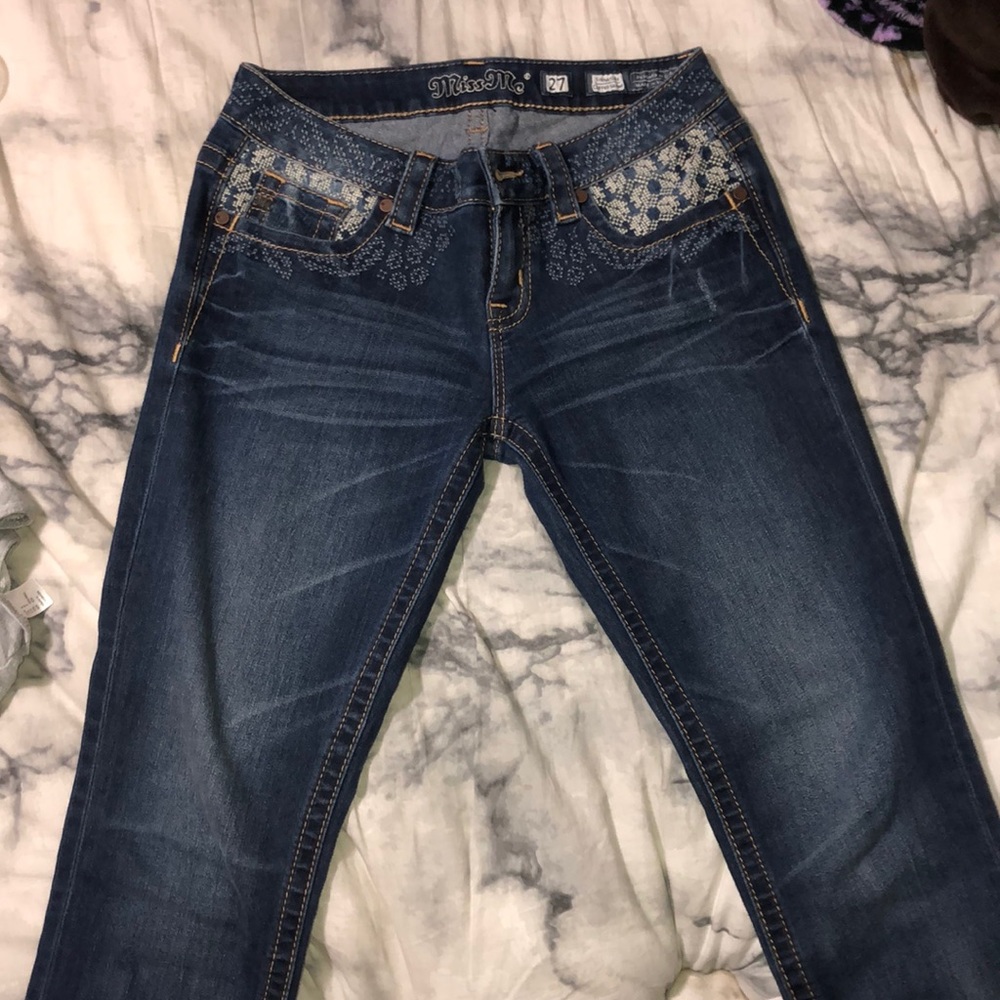 Size 27 cuffed Skinny Miss me Jeans
